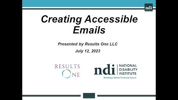 Creating Accessible Emails