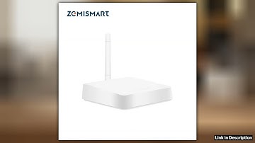 Zemismart Zigbee Hub with Antenna Smart Home Bridge Wired Gateway with Network Cable Work with Tuya