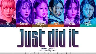NMIXX - 'JUST DID IT' Lyrics [Color Coded_Han_Rom_Eng]