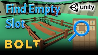 Unity-Bolt Simple Inventory #3 - Find Empty Slot in Inventory - Tutorial(Visual Scripting)