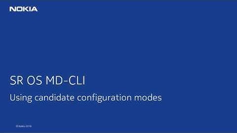 Using candidate configuration modes