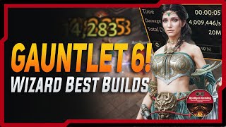 140 Million Per Min High Dmg Gauntlet 6 - Wizard Best Builds - Diablo Immortal