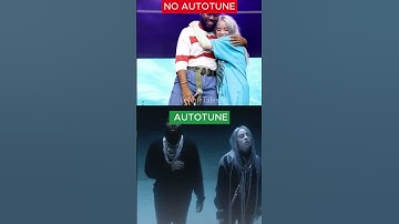Billie Eilish: Lovely    AUTOTUNE VS NO AUTOTUNE #shorts  #shortvideo #musicshorts