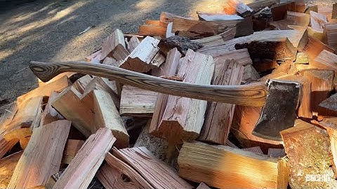 Hand made axe handle for vintage axe head