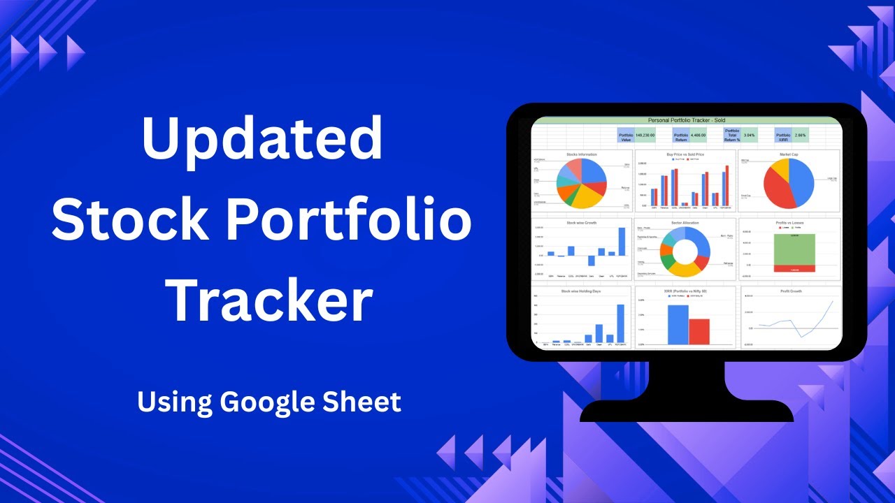 Updated Stock Portfolio Tracker for Investors | Google Sheet Template