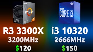 Core i3 10320 vs. Ryzen 3 3300X — Video Test in 6 Games