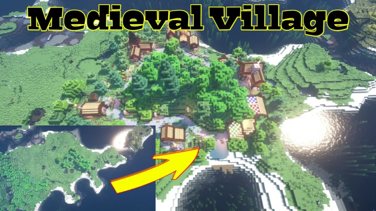 Minecraft timelapse Medieval village Transformation - YouTube