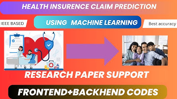 Health Insurance Claim Prediction Using Machine Learning | Best IEEE Final Year Project 2025-26
