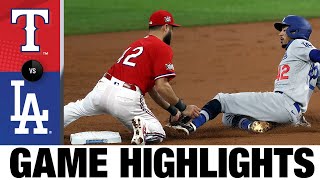 Dodgers ride three home runs to 7-2 win | Rangers-Dodgers Game Highlights 8/30/20