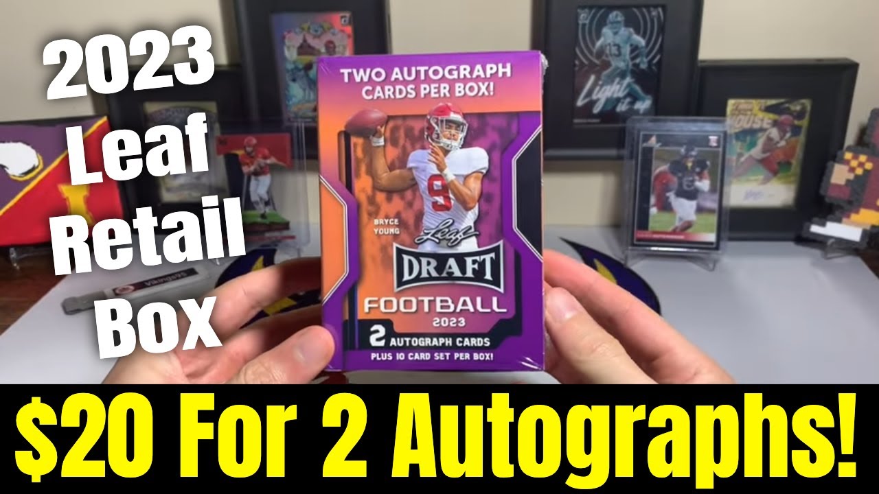 $19.99 For 2 Autographs And 10 Card In This 2023 Leaf Football