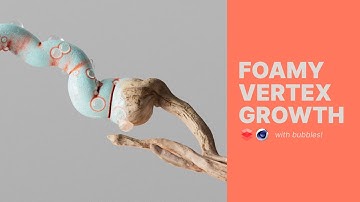 Satisfying vertex growth + particles in C4D (tutorial) #c4d #3danimation #tutorial
