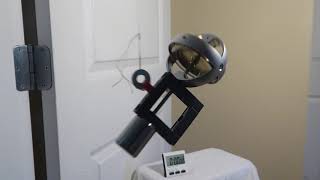 Gyroscope on String with Counterweight on Wide Lego Support Testing. No Rising