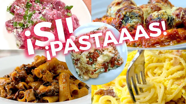 Los 5 platos de pastas que sin mucho trabajo te harán quedar muy bien