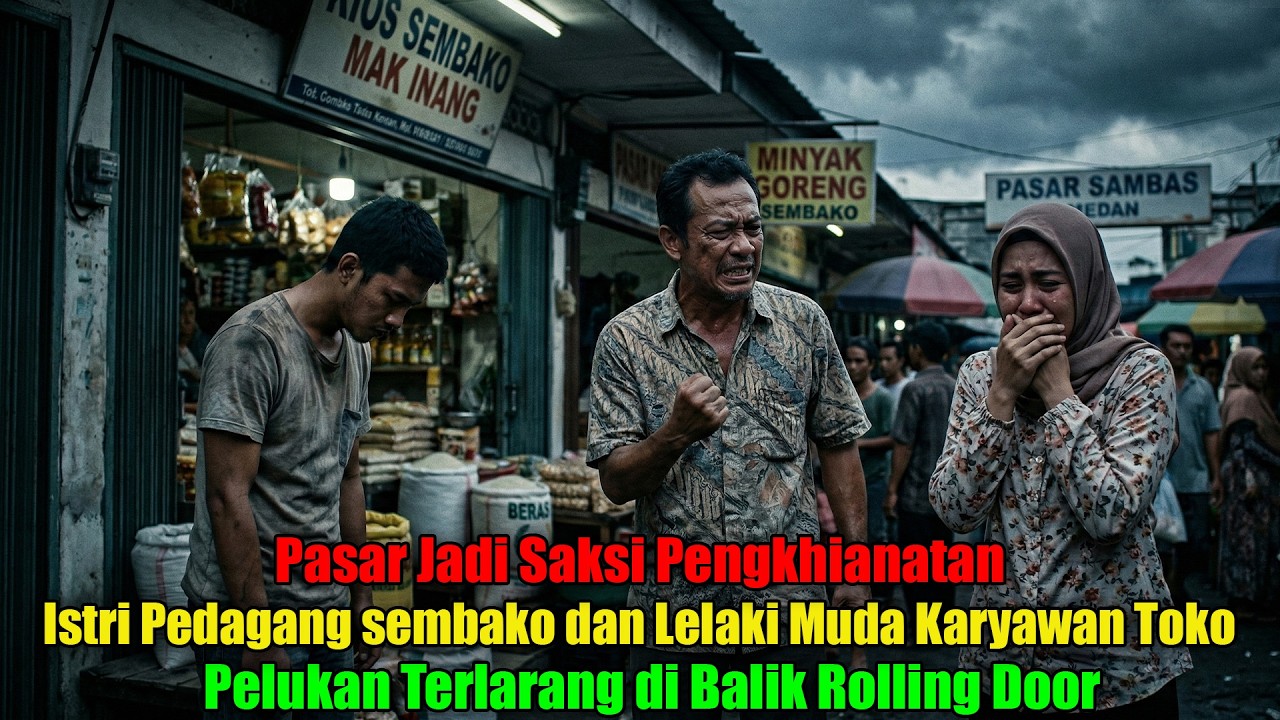 Pasar Jadi Saksi Pengkhianatan!... Istri Pedagang Sembako Selingkuh Dengan Lelaki Muda Karyawan Toko