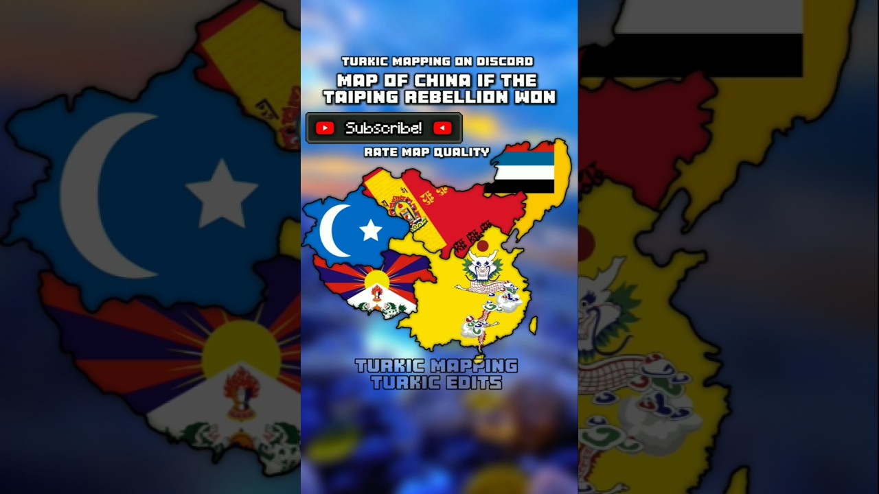 Map of China if the taiping rebellion won 