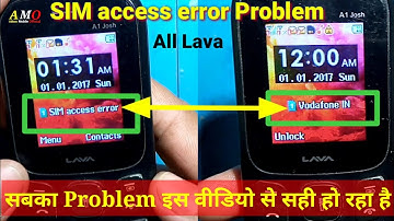 Lava Mobile Sim access error problem | Keypad Phone SIM access error problem china sim access error