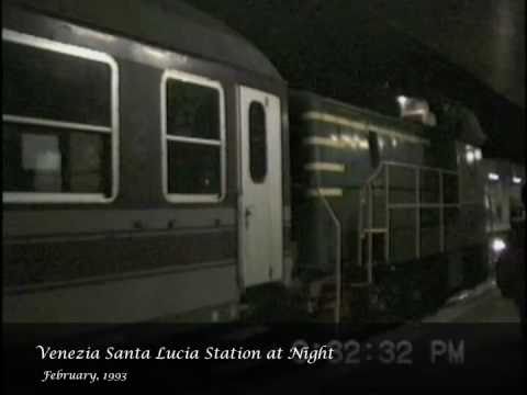 Venezia 1993 Santa Lucia Station at Night