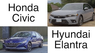 Différence entre Honda Civic et Hyundai Elantra