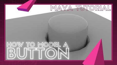 Modeling a Button - Maya Tutorial