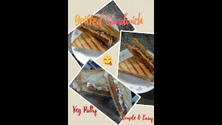PAGE 3: Sandwich with veg patty | Grilled Cheese Sandwich | burger style sandwich | Cheesy Sandwich