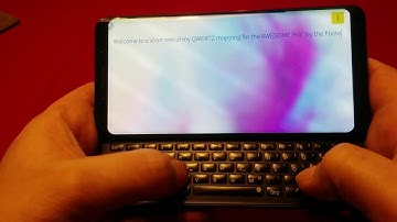 QWERTZ mapping test on the F(x)tec Pro¹ running SailfishOS 3