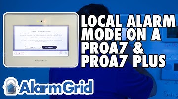 PROA7 or PROA7PLUS: Local Alarm Mode