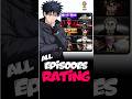 Jjk Season 3 Top 10 Episode's Rating!! 🤯||#jujutsukaisen #anime #jjkseason3