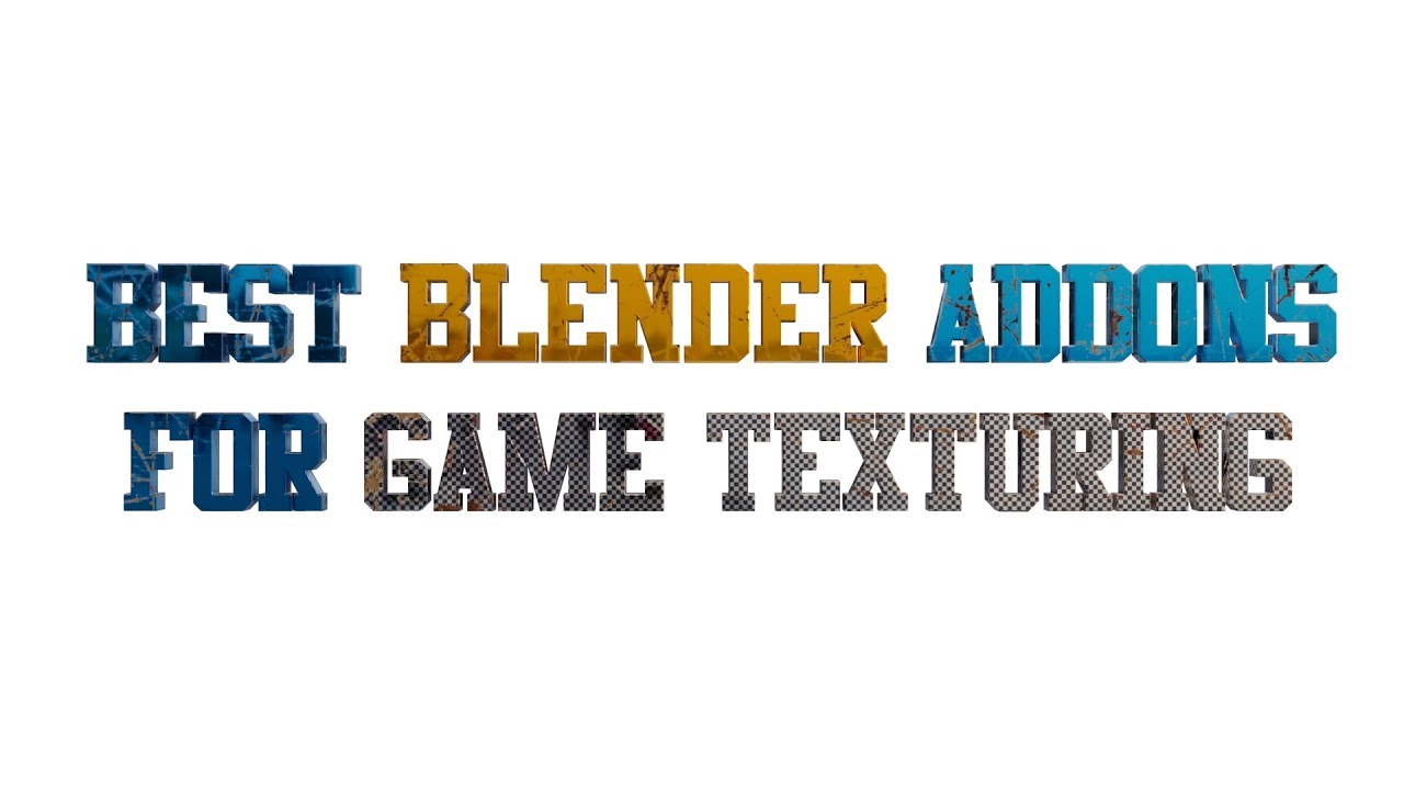 Best Addons to Make Game Asset Texturing in Blender 2.79 - YouTube