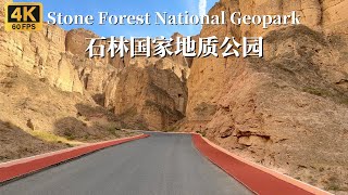 Yellow River Stone Forest National Geopark Driving Tour-Gansu Province, China