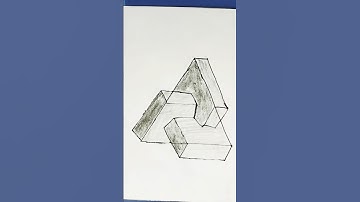 3D Geometric pattern drawing #shorts #youtubeshort #trending #trendingshorts #drawing #art #artist