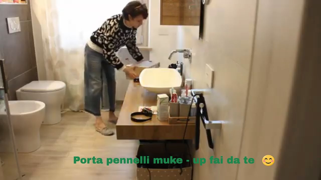 Decorazione della casa Vlog / Porta pennelli  make - up fai da te   / Maffin / acqua aromatizzata