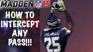 How To Intercept Any Pass In Madden 15 | Madden 15 Gameplay Tutorial