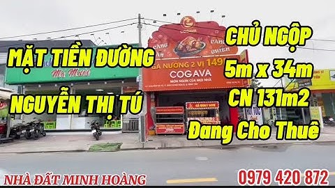 Mặt Tiền Đường 5X34m Cho Thuê Ổn Định Chủ Gấp Bán Giá Quá Tốt