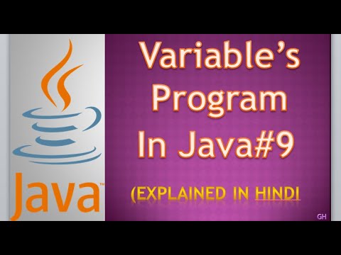 Variables Program in Java || variable in Java || Explain With Practical || Hindi.