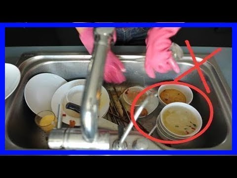 3種錯誤的洗碗方法，導致細菌全吃進肚子裡去了，許多家庭占了2條