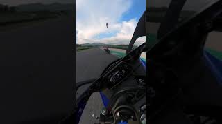 300km/h WITH YAMAHA R1 AT MUGELLO #Shorts