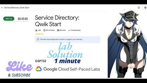 Service Directory: Qwik Start || GSP732 || Qwiklabs Arcade 2025.