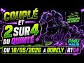 Couplé et 2sur4 du pmu quinté du jour lundi 18/05/2026