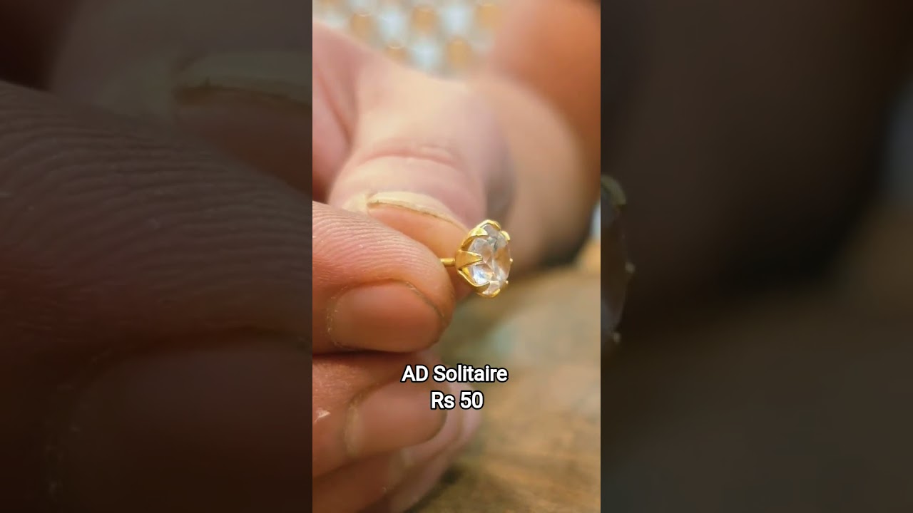 AD Solitaire Earrings Studs 