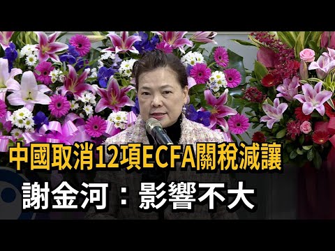 中國取消12項ECFA關稅減讓 謝金河：衝著台塑集團而來－民視新聞