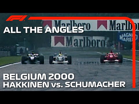 Hakkinen Surprises Schumacher With Double Overtake! | All The Angles | 2000 Belgian Grand Prix
