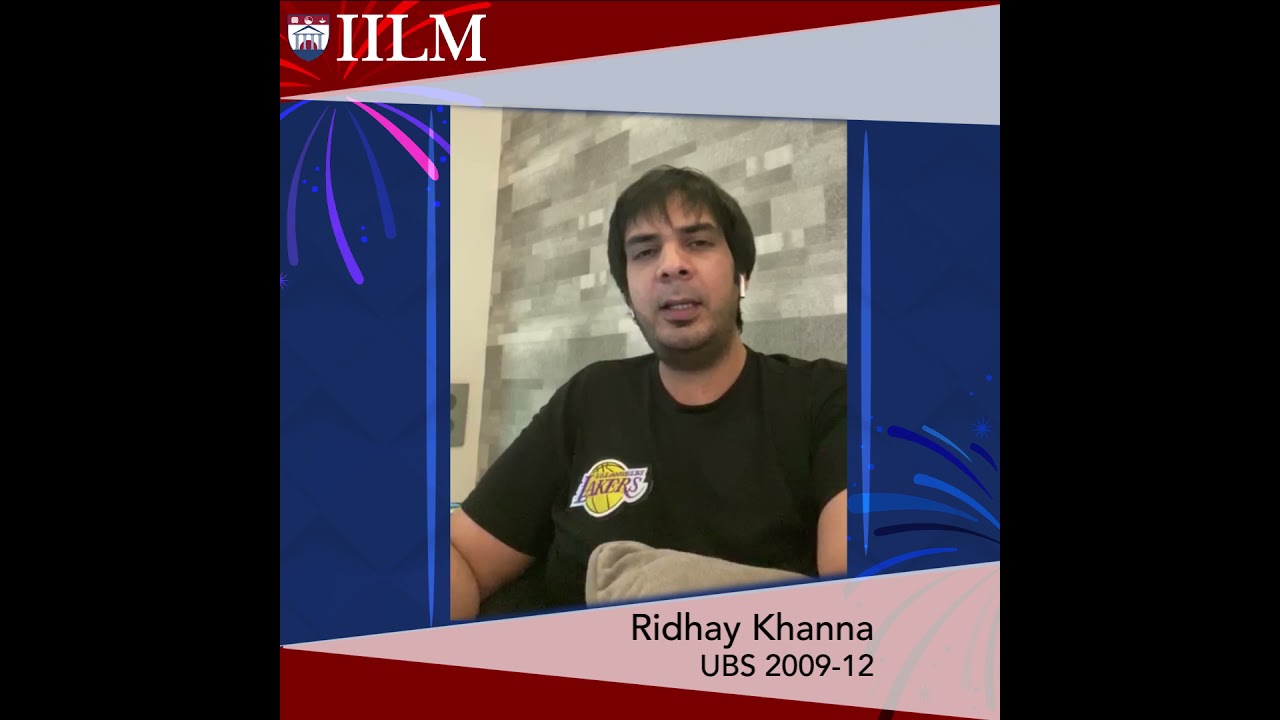IILM Alumnus Ridhay Khanna, MD, H.H. Global Sources & Dr Sahab Masale |  About His 