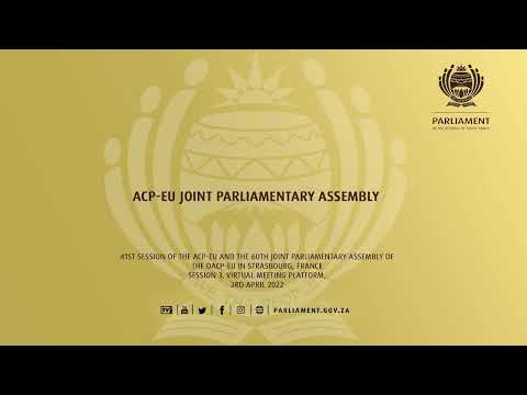 41st Session of the Joint Parliamentary Assembly of the OACP-EU Session 2BB, 3rd April 2022