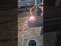 cut the channel"Stair shaft booth"#fabrication #cuttingskills #skills #welding