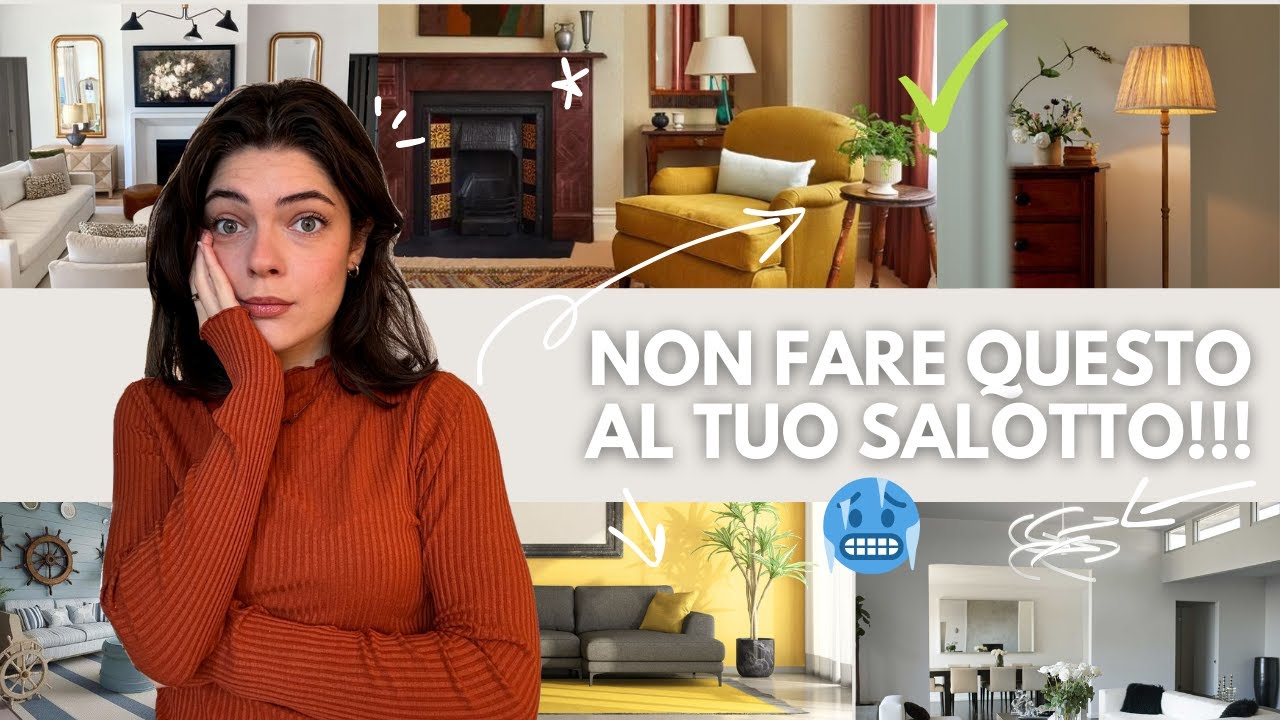 4 ERRORI da NON COMMETTERE quando ARREDI IL TUO SALOTTO! 🛋️