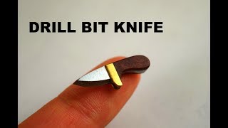 Knife making - Drill Bit Knife by Miller Knives 29,593 views 5 years ago 10 minutes, 8 seconds