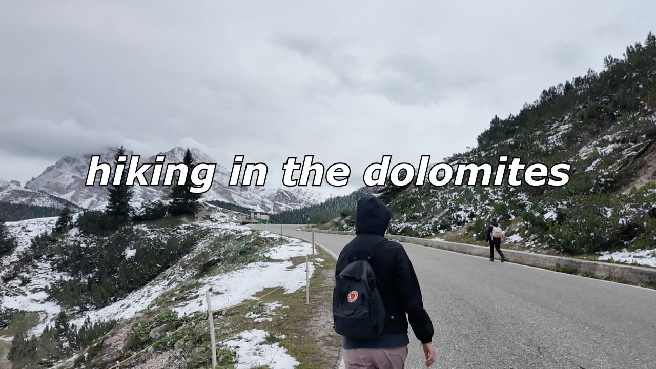 vlog🚗 italy road trip, dolomites. almost died while hiking?