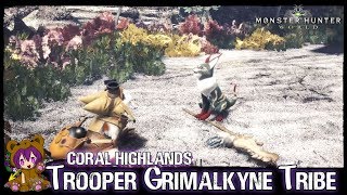 Monster Hunter World PC - Trooper Grimalkyne Tribe in Coral Highlands