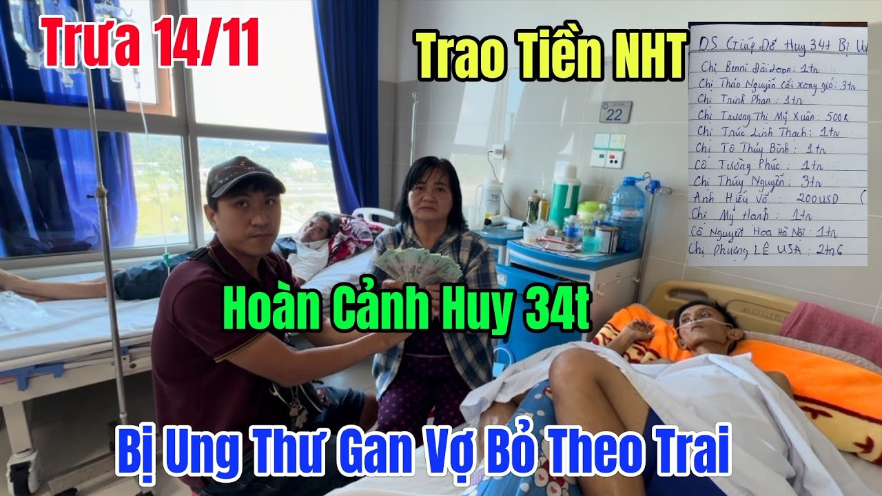 Trưa 14/1 Trao Tiền Nhà Hảo Tâm Cho Huy 34t Ở  Đồng Tháp Bị K Gan Chị Đại Vô Xem