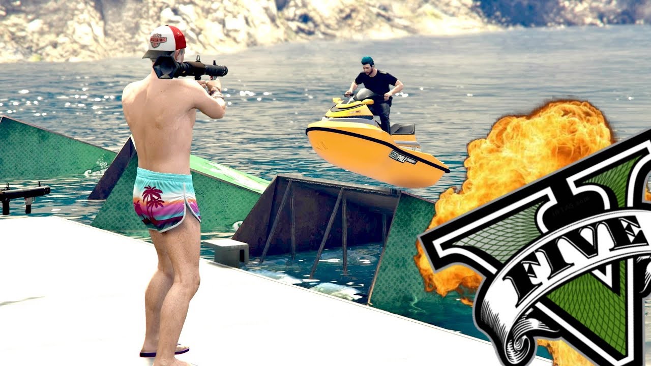 gta v glitches reddit GTA V Online: JETSKI vs RPG a UES mais louca do GTA